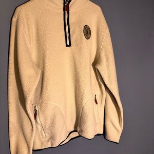 Women’s Tahquamenon Falls Cream Half-Zip Sweater L